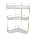3 Tier Makeup Shelf Organizer Easy Access Aesthetic Corner Bathroom Countertop Organizer for Cosmetics Skincare Transparent