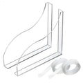 2 Pcs Bathtub Splashing Guard Acrylic Shower Tub Corner Water Blocking Plate for Bathroom Kitchen Sink