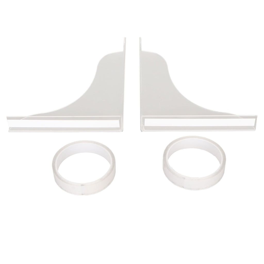 2 Pcs Bathtub Splashing Guard Acrylic Shower Tub Corner Water Blocking Plate for Bathroom Kitchen Sink