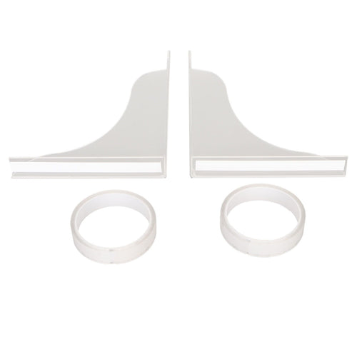 2 Pcs Bathtub Splashing Guard Acrylic Shower Tub Corner Water Blocking Plate for Bathroom Kitchen Sink
