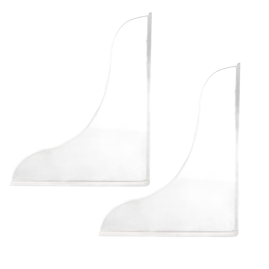 2 Pcs Bathtub Splashing Guard Acrylic Shower Tub Corner Water Blocking Plate for Bathroom Kitchen Sink
