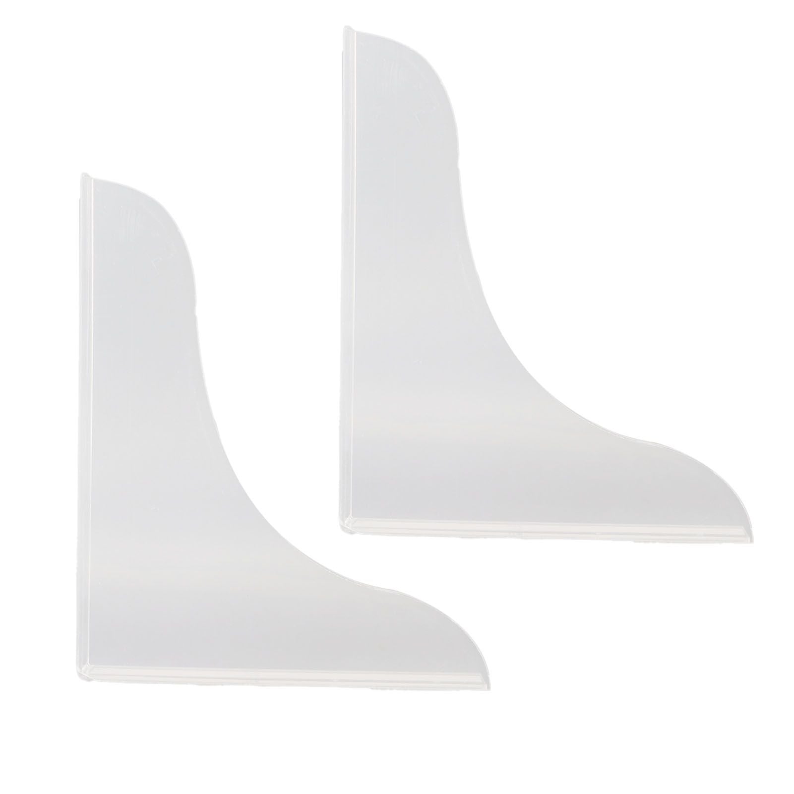 2 Pcs Bathtub Splashing Guard Acrylic Shower Tub Corner Water Blocking Plate for Bathroom Kitchen Sink