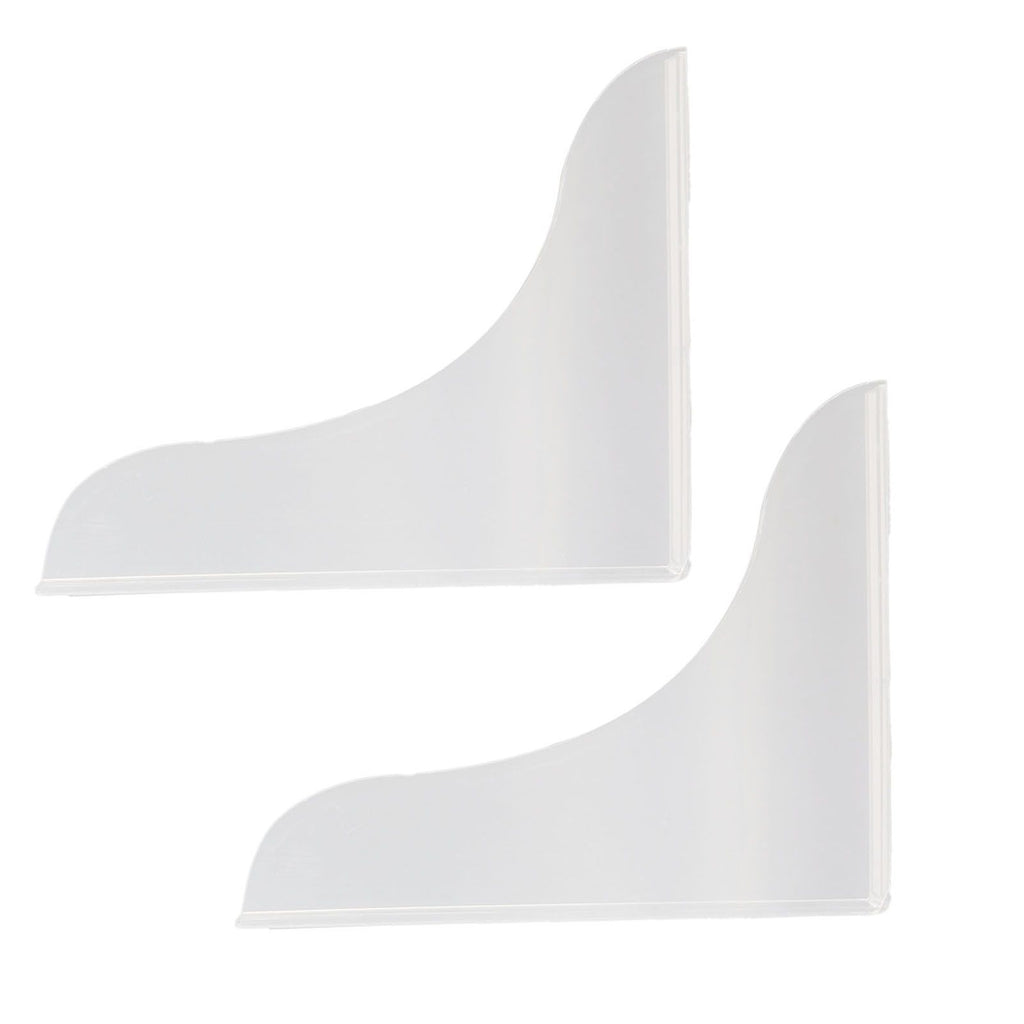 2 Pcs Bathtub Splashing Guard Acrylic Shower Tub Corner Water Blocking Plate for Bathroom Kitchen Sink