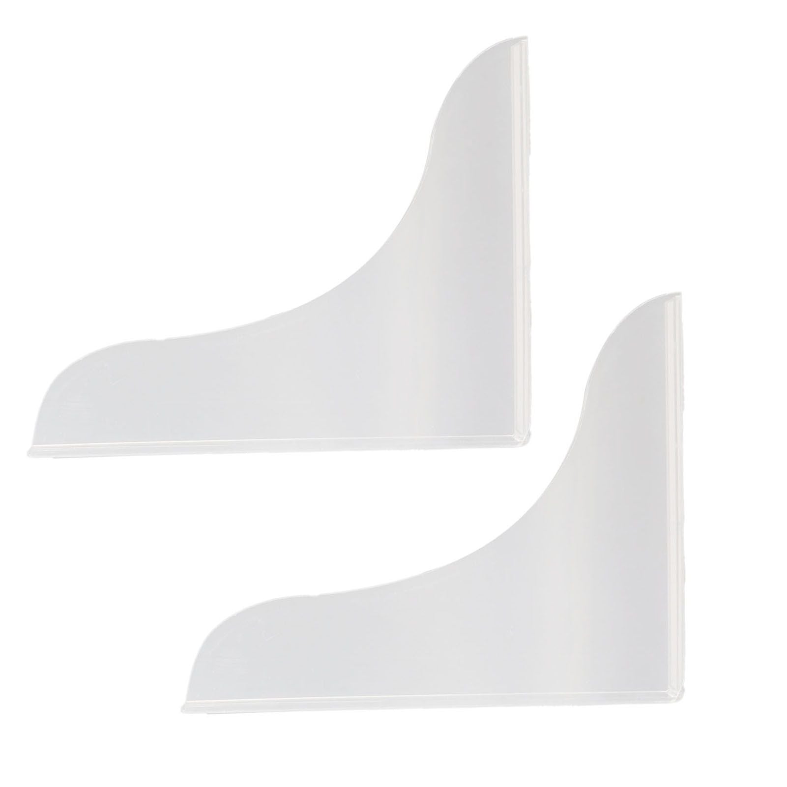 2 Pcs Bathtub Splashing Guard Acrylic Shower Tub Corner Water Blocking Plate for Bathroom Kitchen Sink