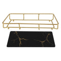 Bathroom Vanity Tray Modern Stylish Anti Slip Kitchen Sink Countertop Storage Organizer S Black