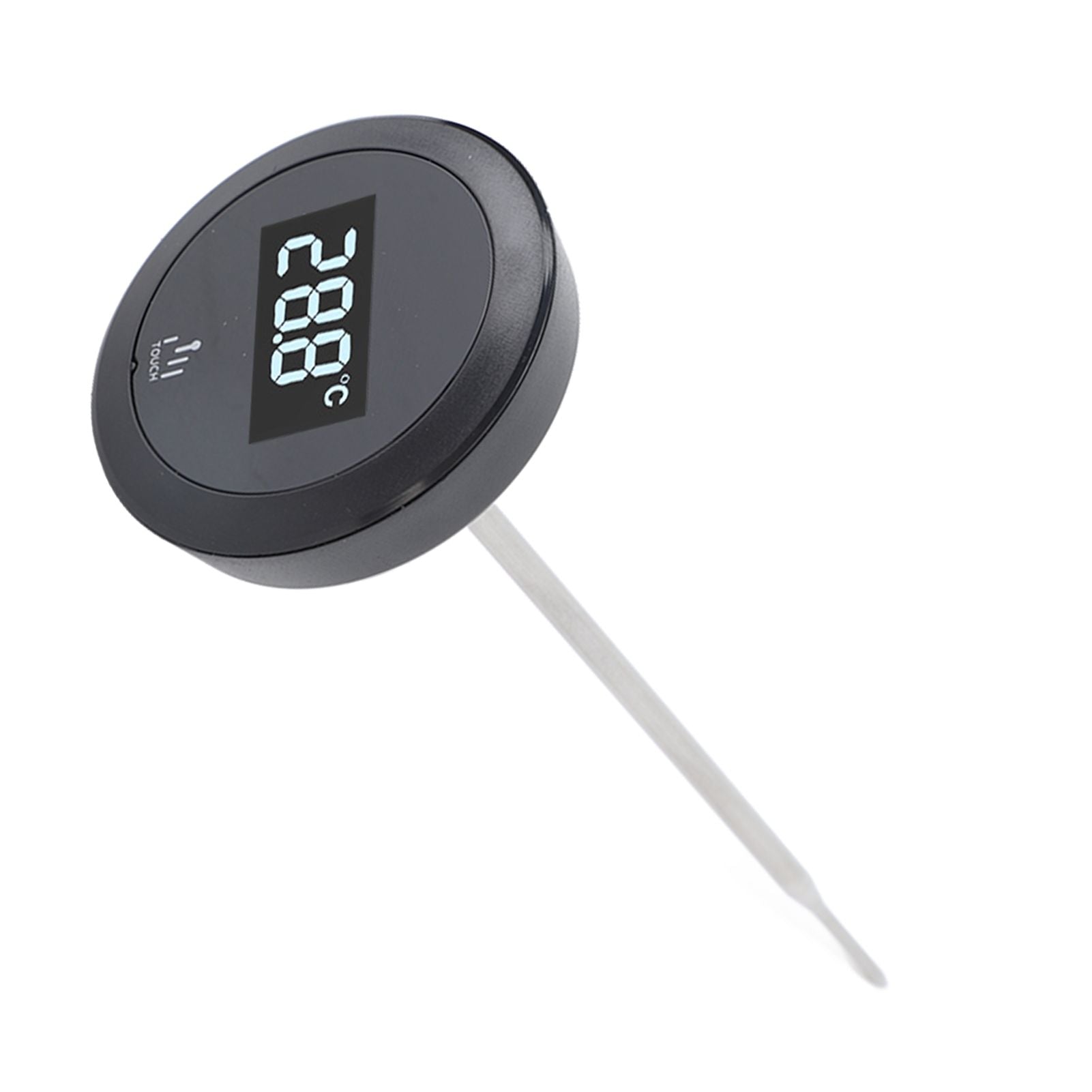 Digital Touch Screen Thermometer IP65 Waterproof Thermometer with Stainless Steel Probe Backlight for Coffee Milk Pot Kettle Temperature Measurement