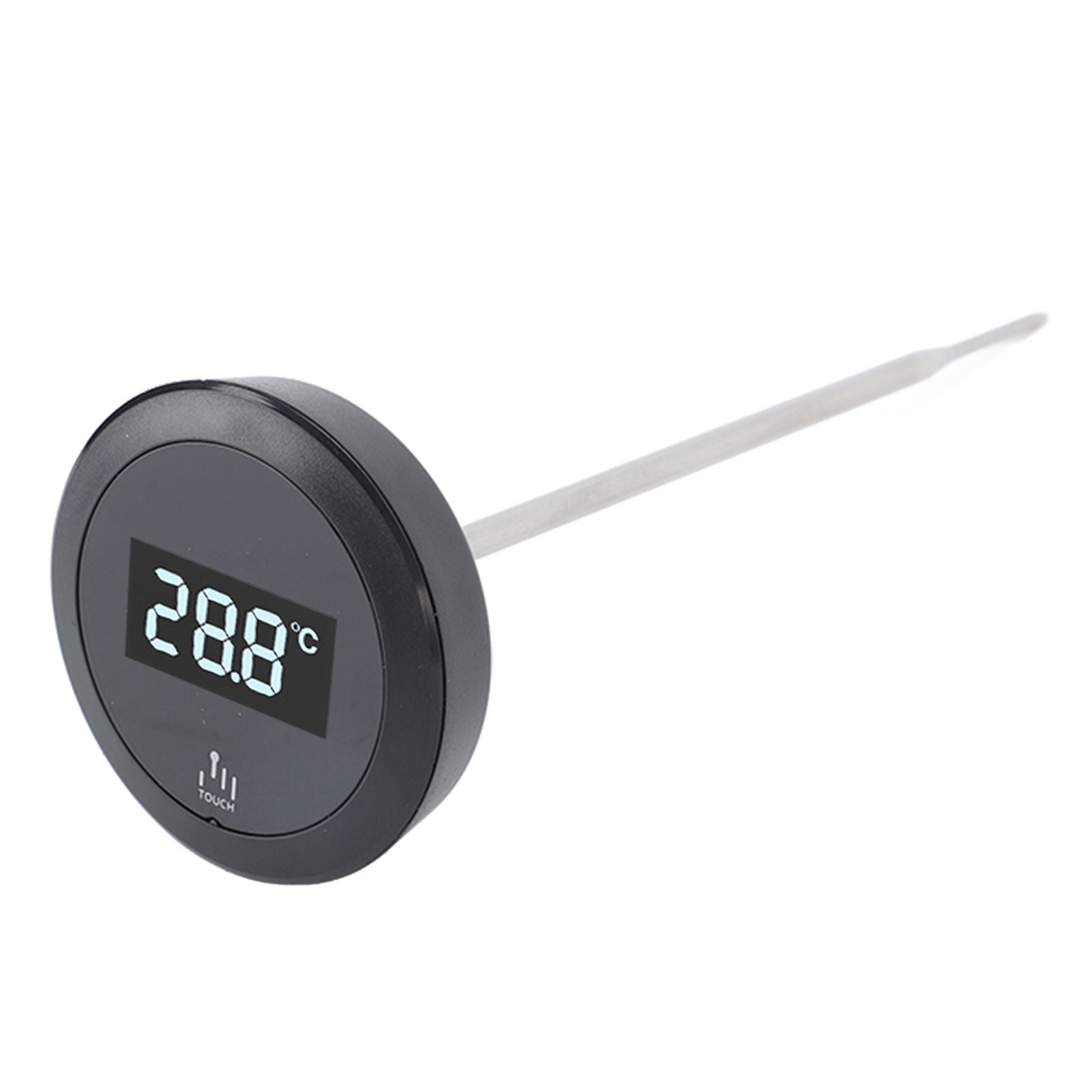 Digital Touch Screen Thermometer IP65 Waterproof Thermometer with Stainless Steel Probe Backlight for Coffee Milk Pot Kettle Temperature Measurement