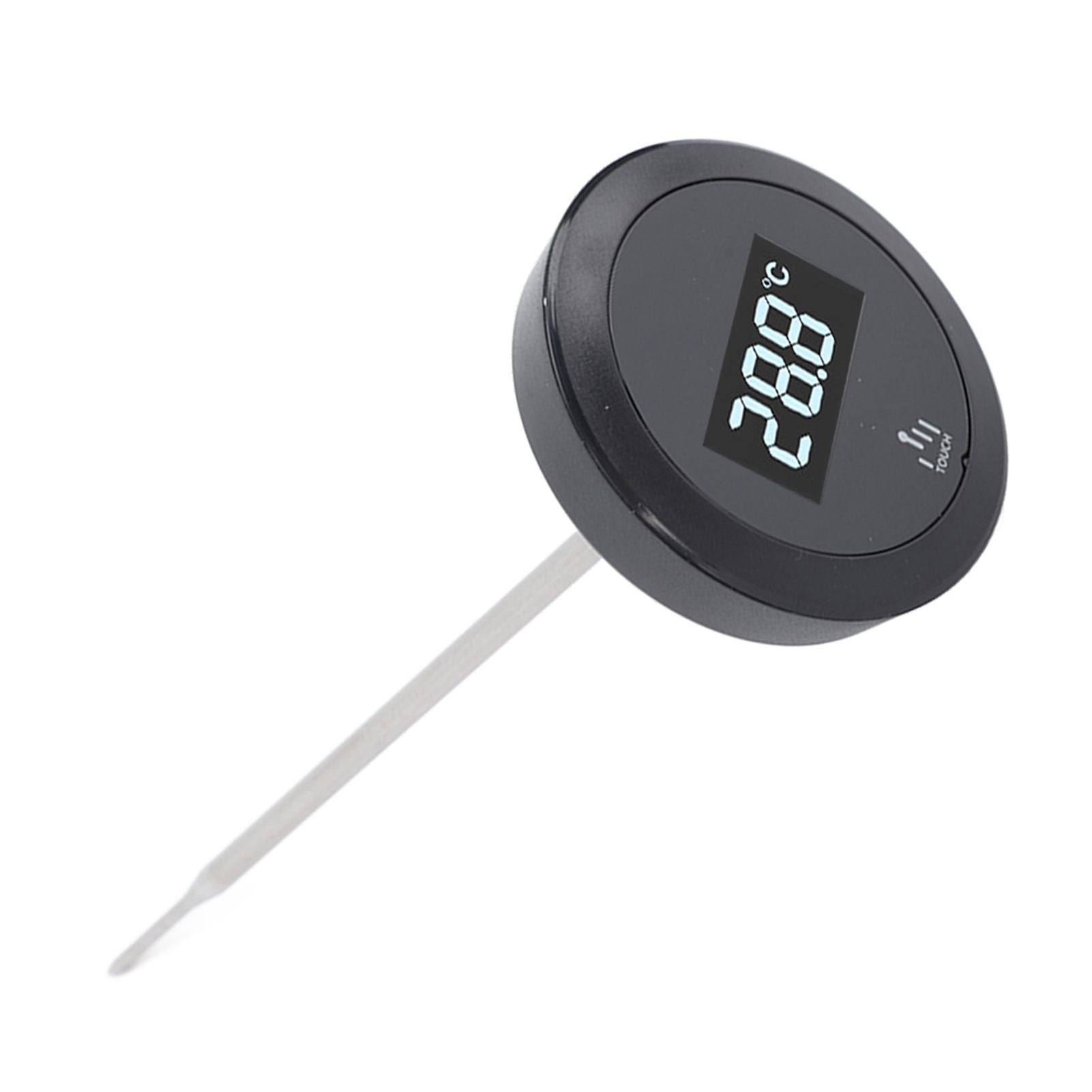Digital Touch Screen Thermometer IP65 Waterproof Thermometer with Stainless Steel Probe Backlight for Coffee Milk Pot Kettle Temperature Measurement