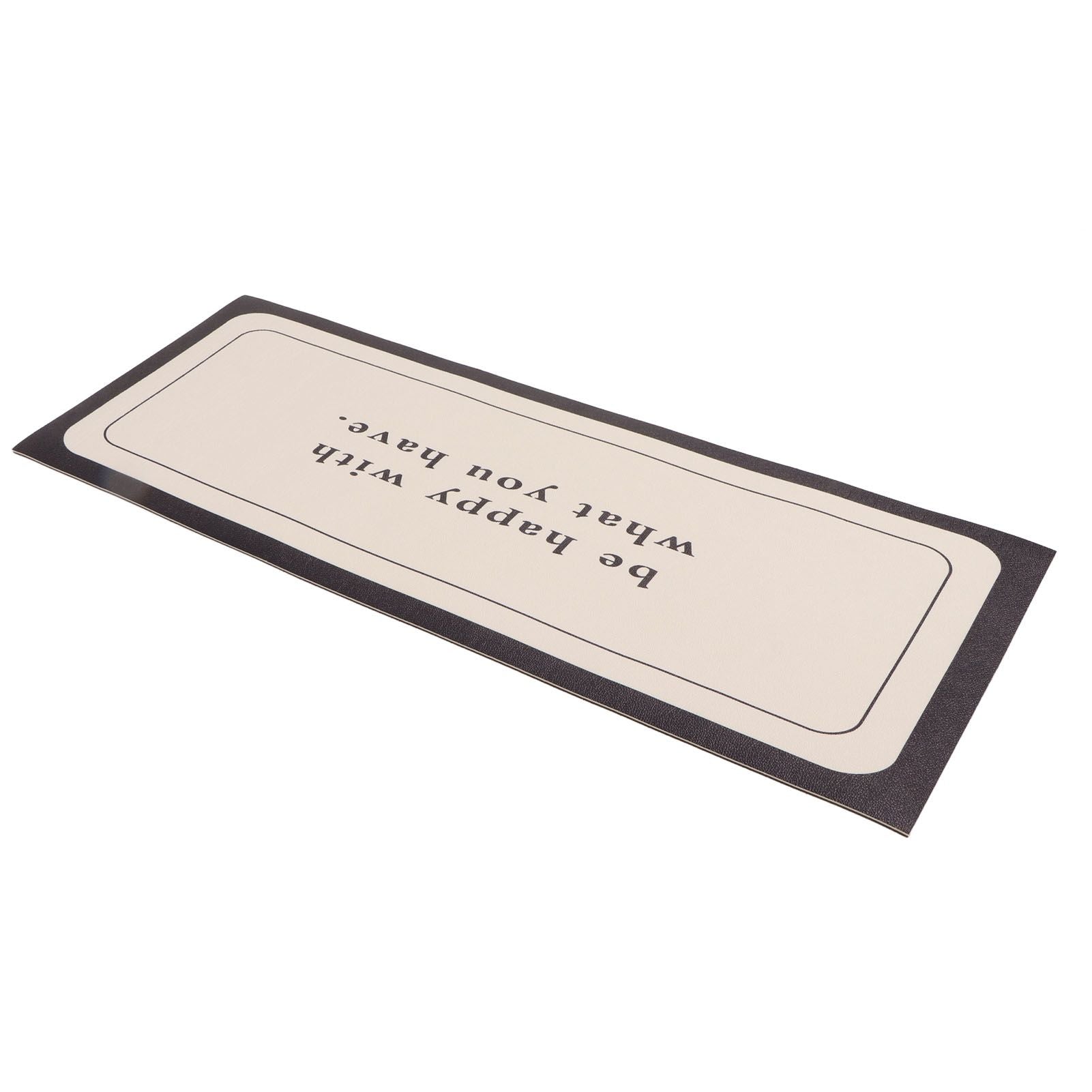 Coffee Mat Pu Leather Anti Slip Stain Resistant Waterproof Table Mat for Kitchen Countertop 30× 80cm/11.8 X 31.5in