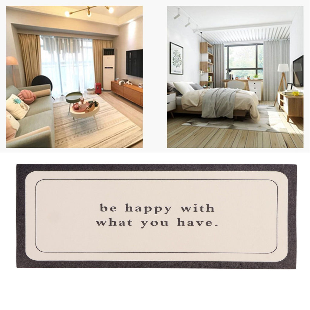 Coffee Mat Pu Leather Anti Slip Stain Resistant Waterproof Table Mat for Kitchen Countertop 30× 80cm/11.8 X 31.5in