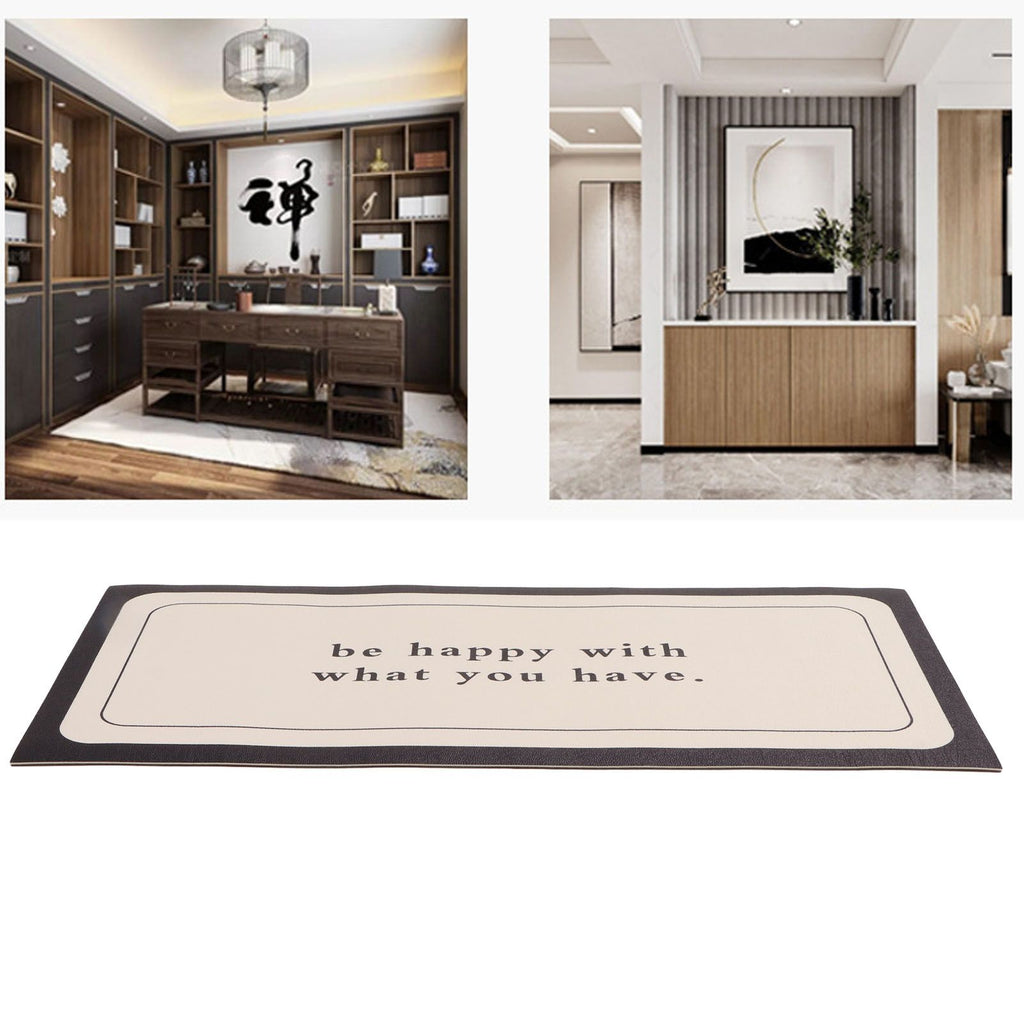 Coffee Mat Pu Leather Anti Slip Stain Resistant Waterproof Table Mat for Kitchen Countertop 30 ×120cm/11.8 X 47.2in