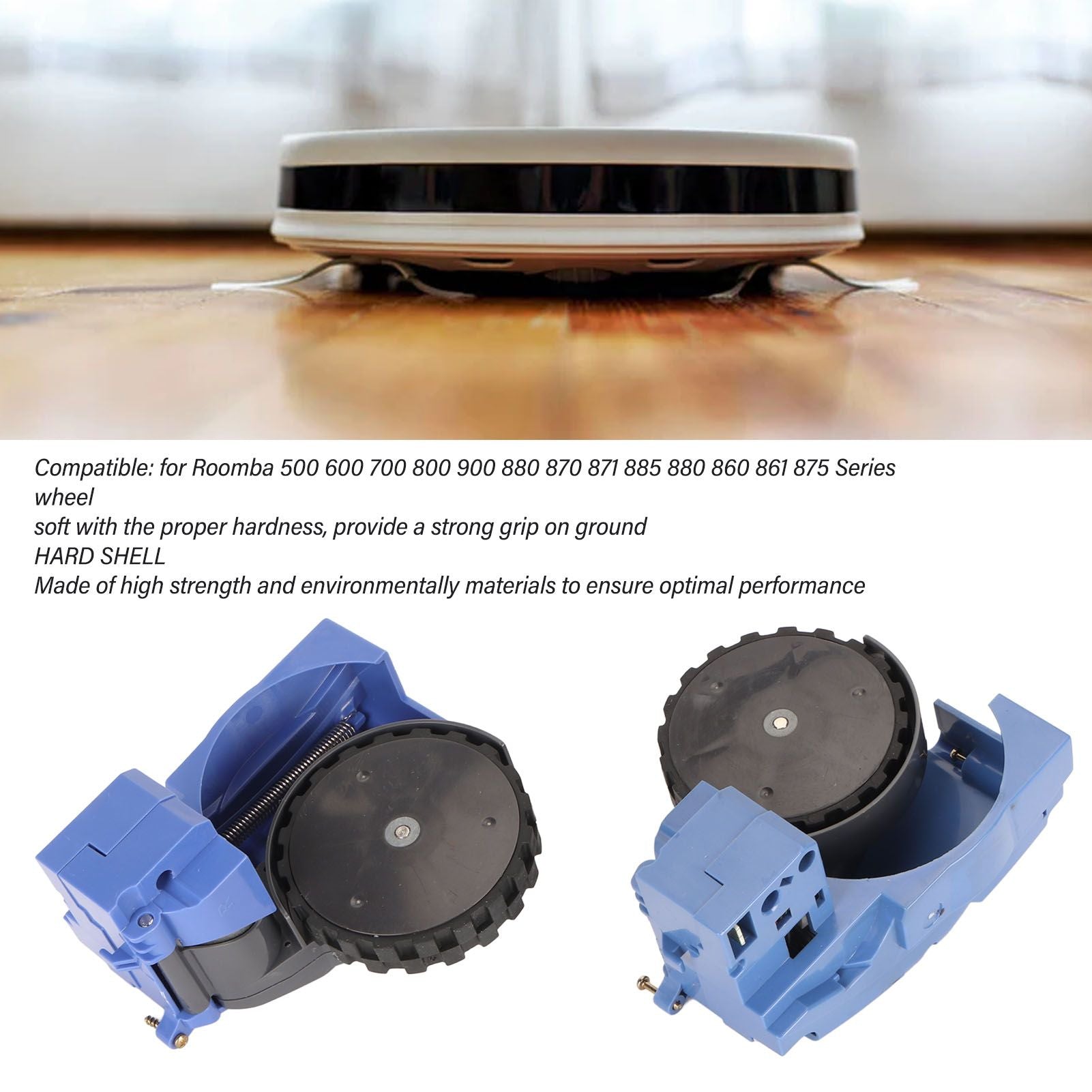 Right Left Drive Wheel Module Pair for Roomba 500 600 700 800 900 880 870 871 885 880 860 861 875 Series Vacuum Cleaner Blue