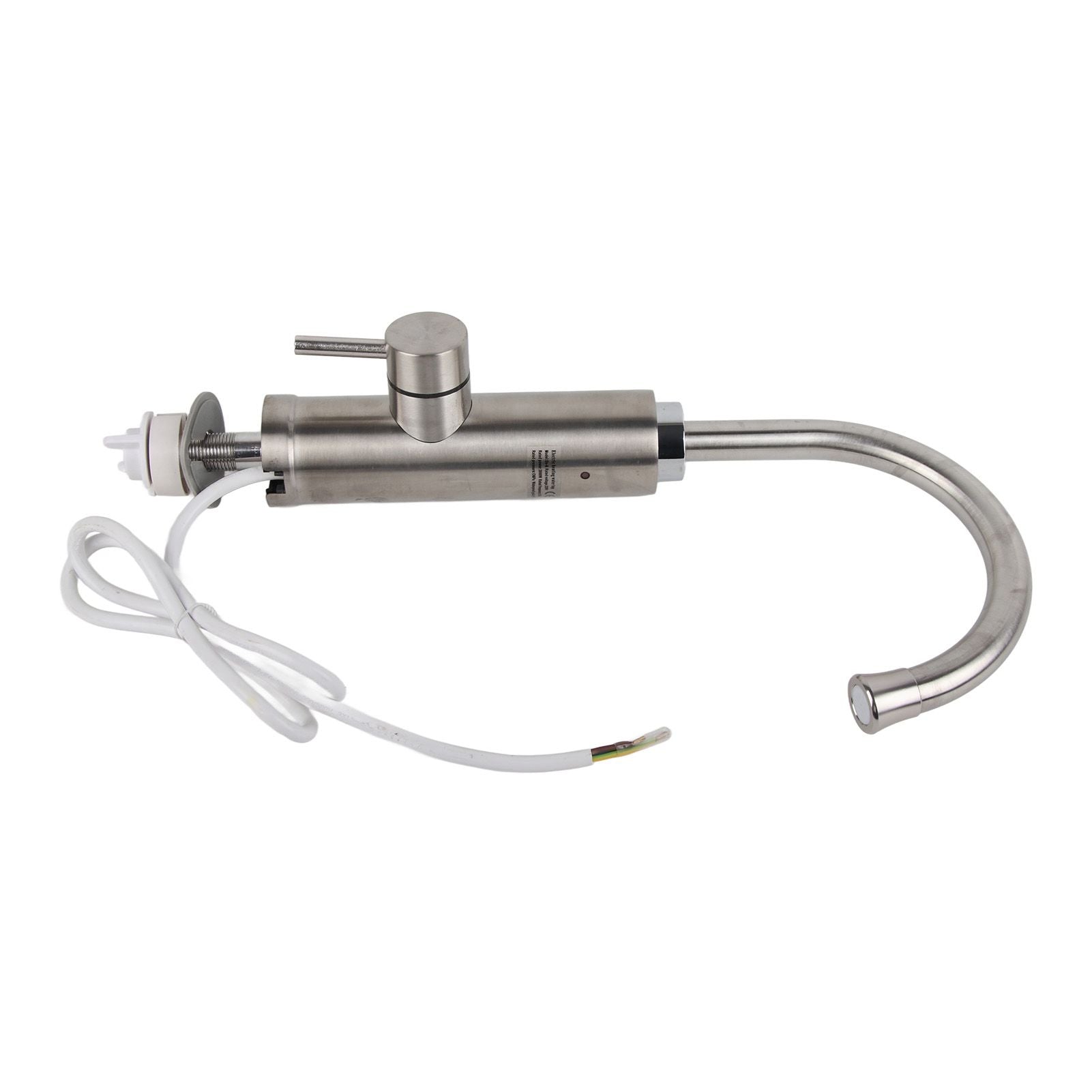 Stainless Steel Electric Water Heater Faucet Instant Tankless Electric Hot Water Heater Faucet for Household Kitchen Cold Hot Dual Use