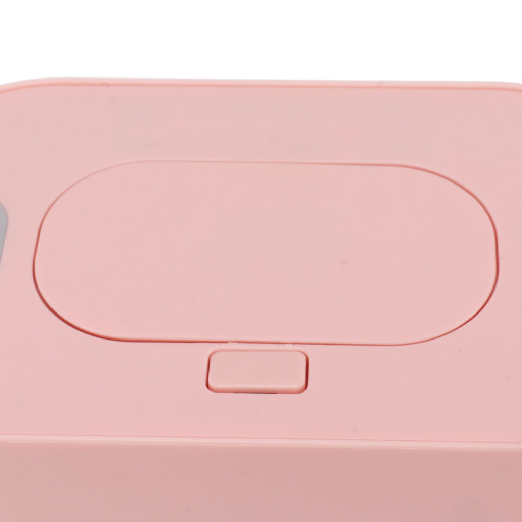 Wipe Warmer Wet Wipe Dispenser USB Powered Constant Temperature Large Capacity with Display Wipe Heater for Infants Pink