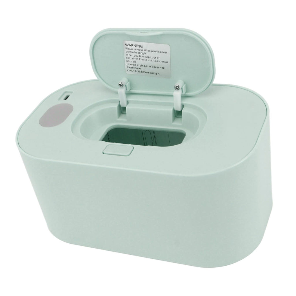 Wipe Warmer Wet Wipe Dispenser USB Powered Constant Temperature Large Capacity with Display Wipe Heater for Infants Green