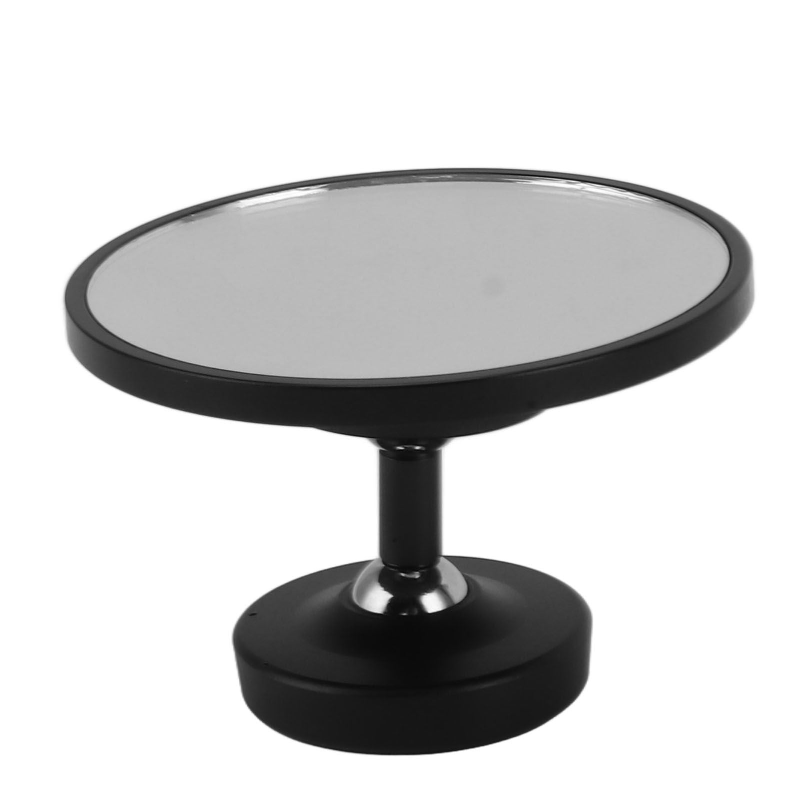 Coffee Maker Magnetic Mirror with 360° Rotating Base Aluminum Alloy Dual Ball Joints Coffee Flow Rate Observation Reflector Mirror Black