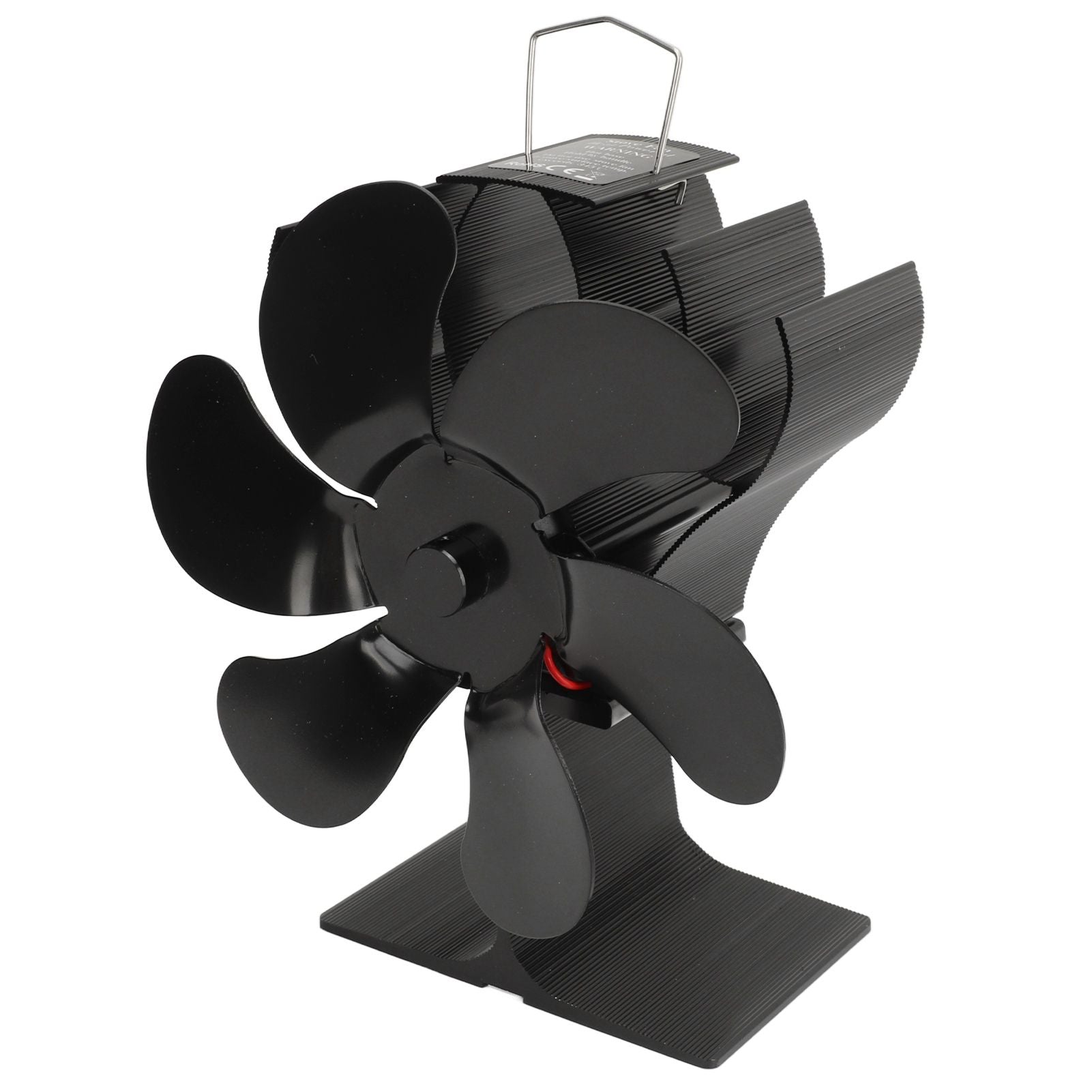Stove Fan 6 Blades Fireplace Fan Heat Powered Fast Warm Circulation Quiet Heat Resistant Thermoeletric Fan for Log Burner Home