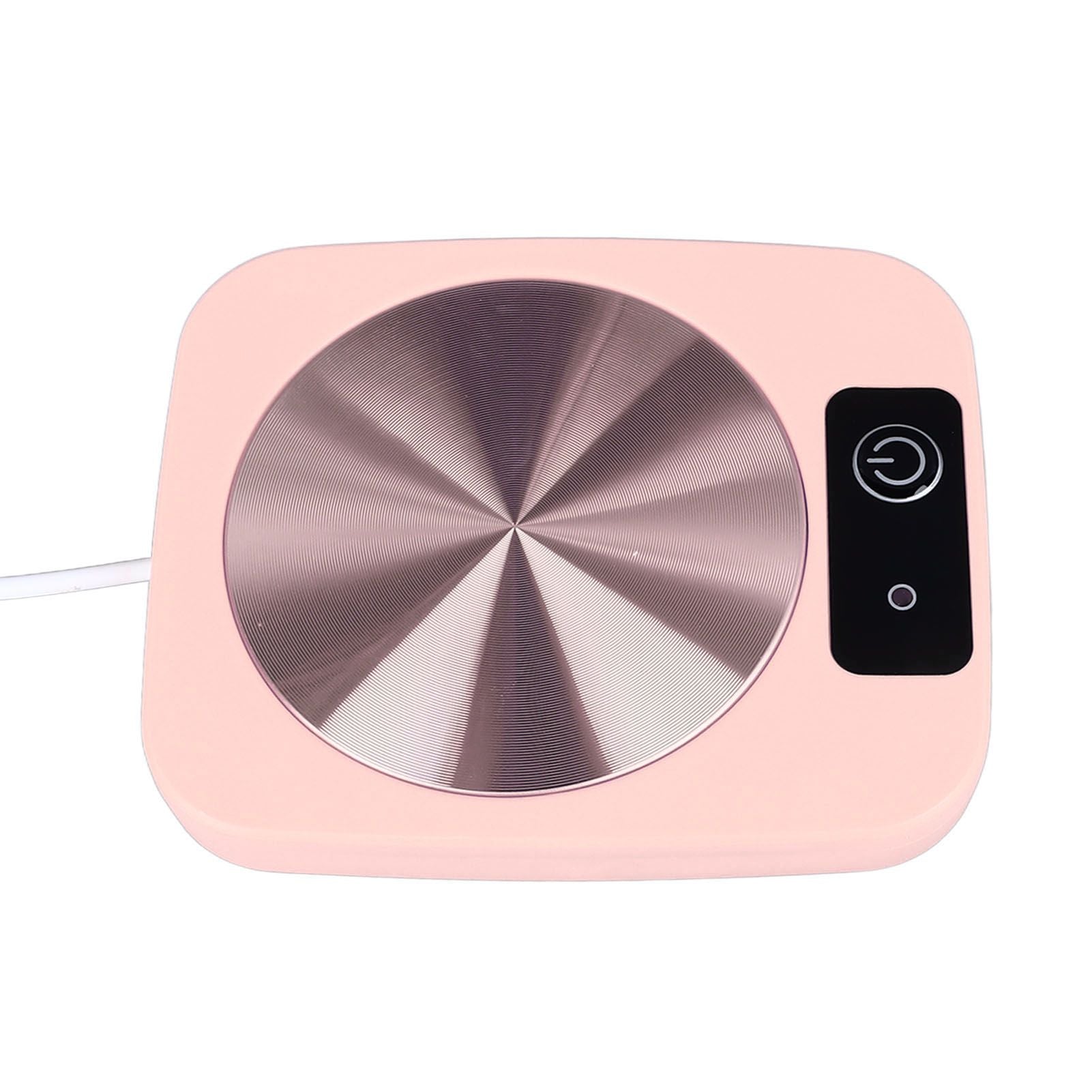 Coffee Warmer Smart Constant Temperature USB Powered Portable Mug Warmer for Office Travel Home Pink