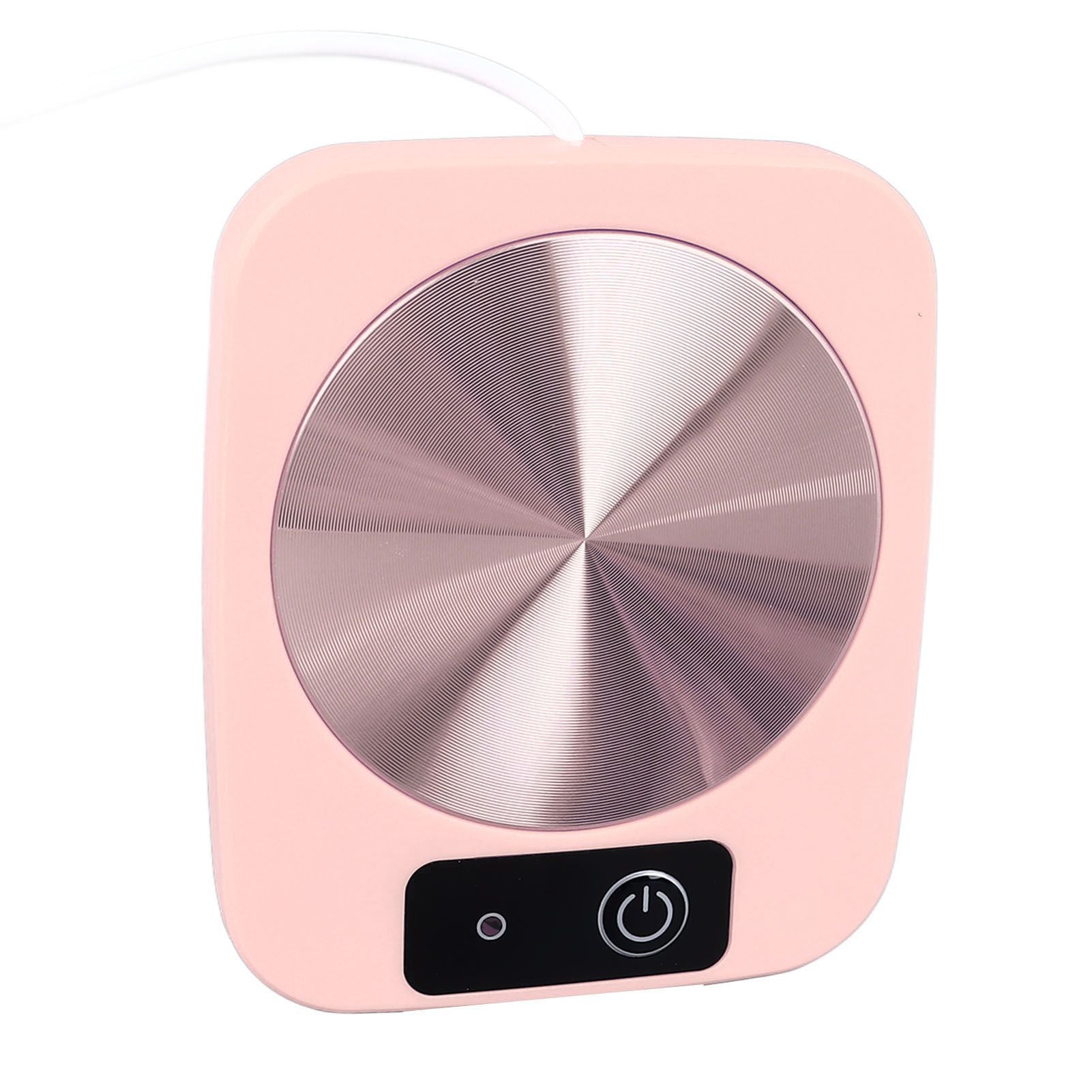 Coffee Warmer Smart Constant Temperature USB Powered Portable Mug Warmer for Office Travel Home Pink