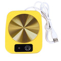 Coffee Warmer Smart Constant Temperature USB Powered Portable Mug Warmer for Office Travel Home Yellow