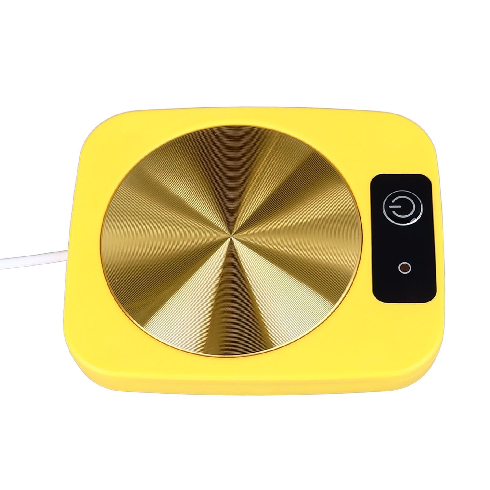 Coffee Warmer Smart Constant Temperature USB Powered Portable Mug Warmer for Office Travel Home Yellow