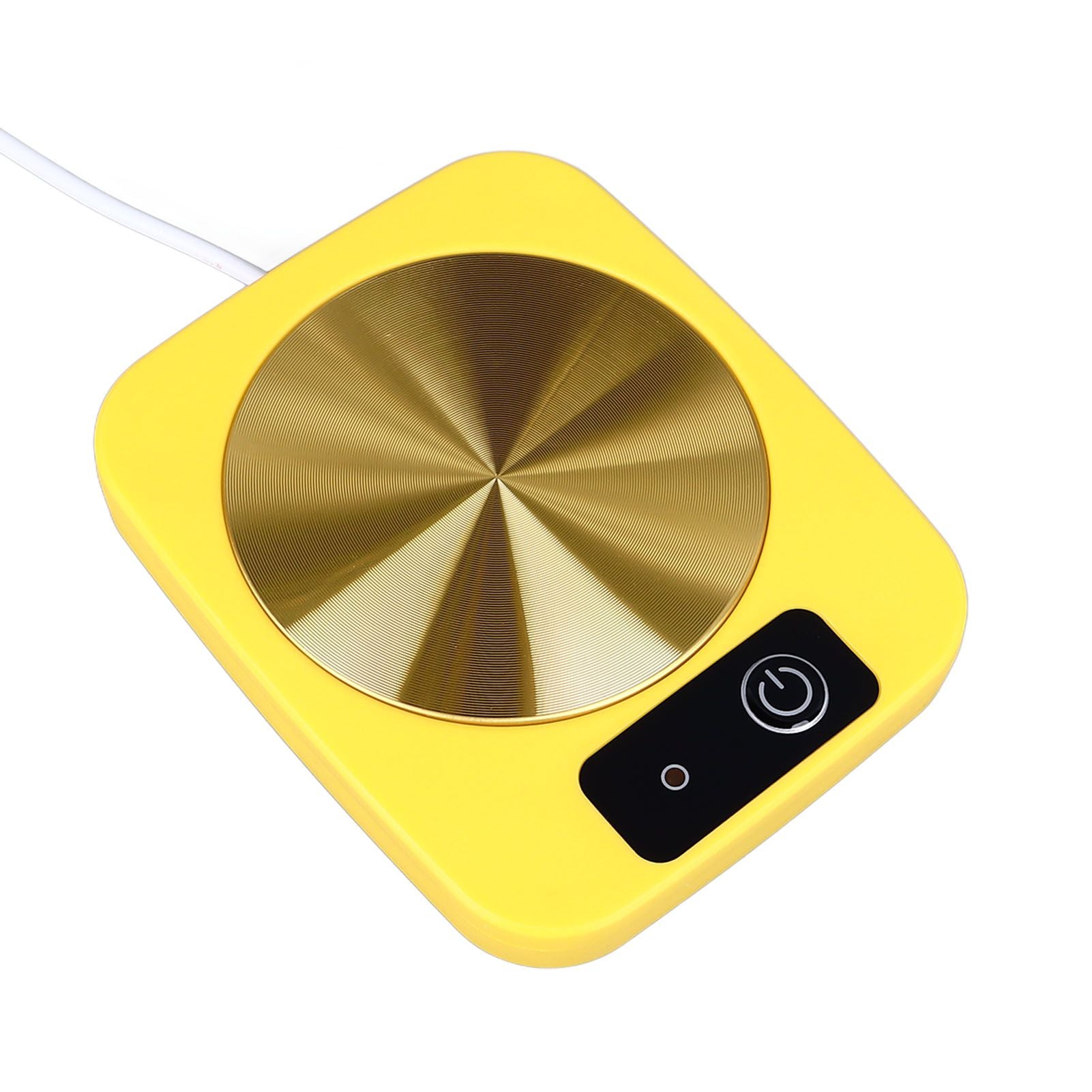 Coffee Warmer Smart Constant Temperature USB Powered Portable Mug Warmer for Office Travel Home Yellow