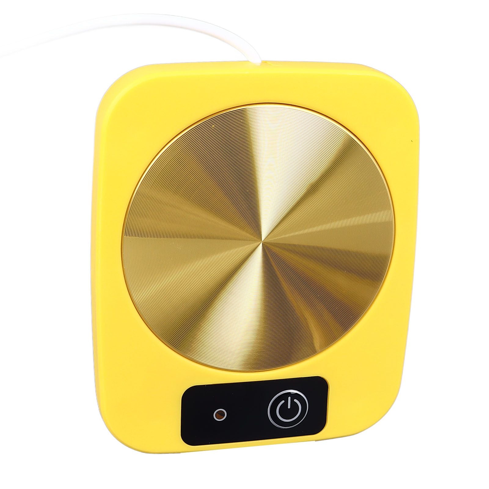 Coffee Warmer Smart Constant Temperature USB Powered Portable Mug Warmer for Office Travel Home Yellow