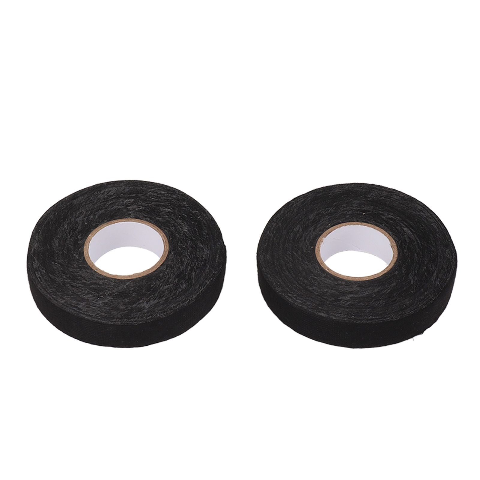 6pcs Cloth Tape Black Noise Damping Heat Proof Shock Absorbing Wear Proof Flame Retardant 19mmx25m Wire Harness Wrapping Tape for Car Engine