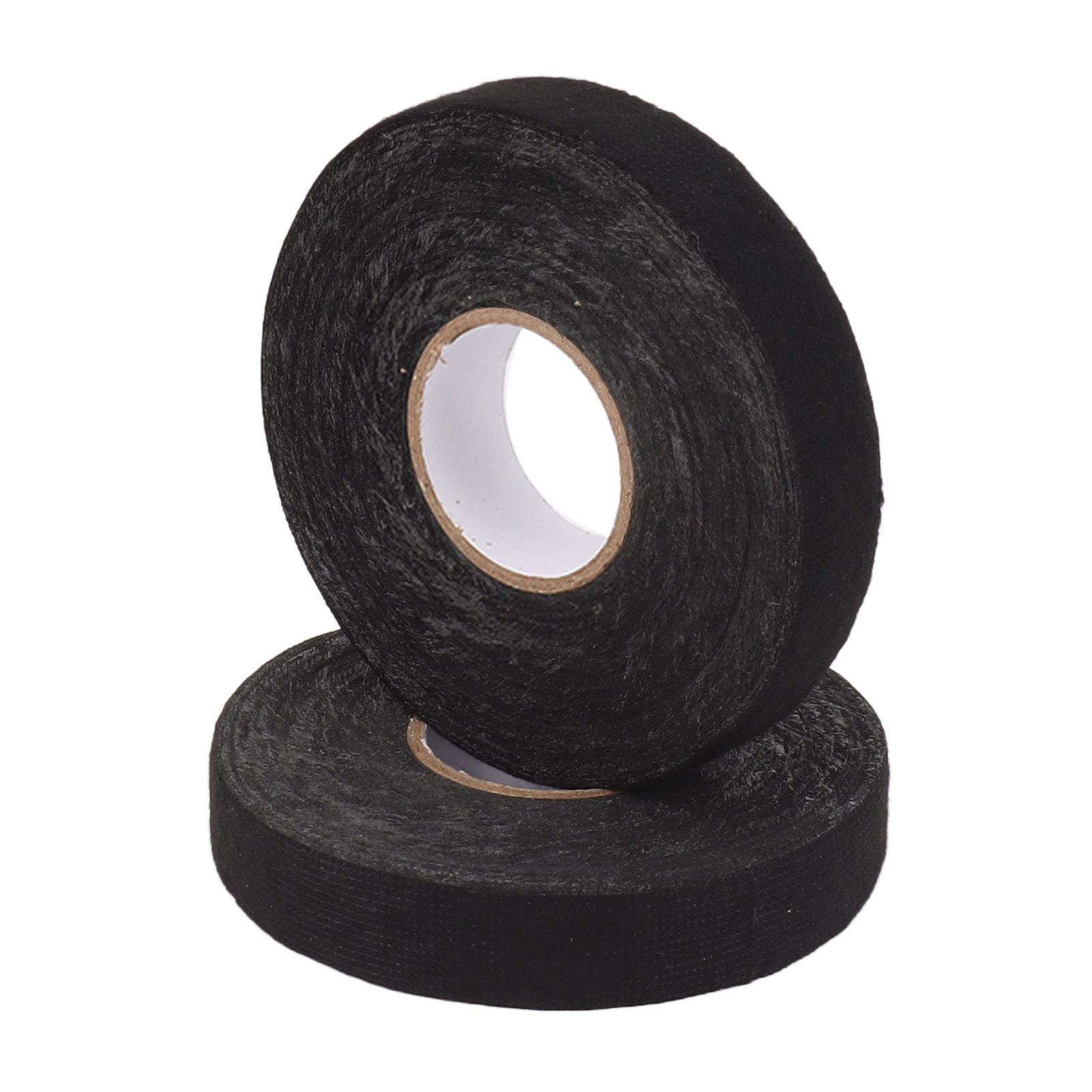 6pcs Cloth Tape Black Noise Damping Heat Proof Shock Absorbing Wear Proof Flame Retardant 19mmx25m Wire Harness Wrapping Tape for Car Engine