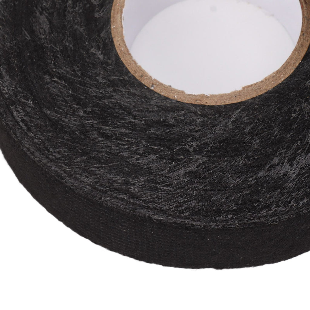 6pcs Cloth Tape Black Noise Damping Heat Proof Shock Absorbing Wear Proof Flame Retardant 19mmx25m Wire Harness Wrapping Tape for Car Engine