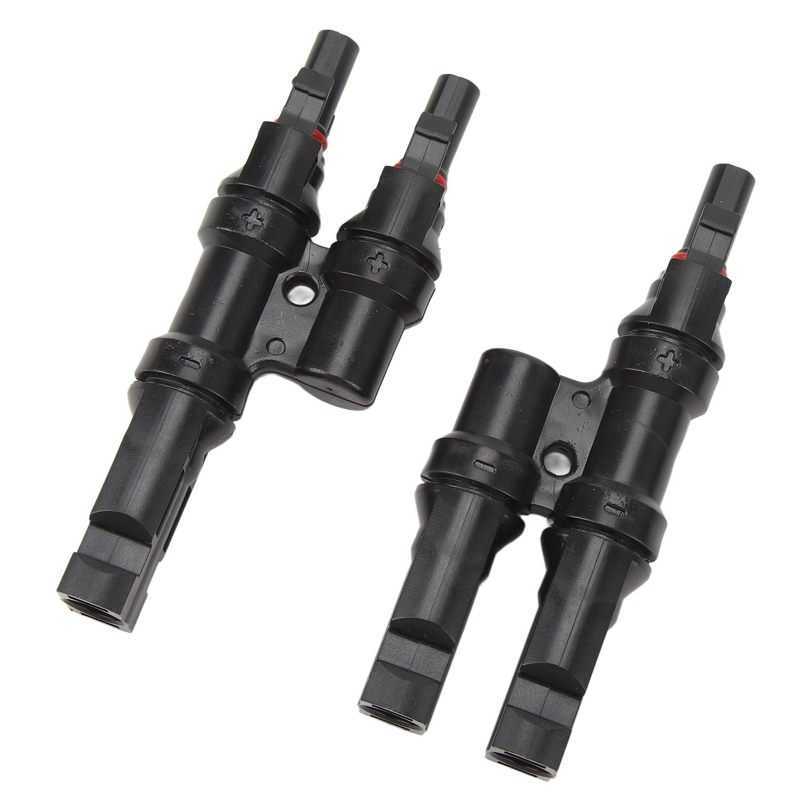 Solar Branch Connectors 3 Way T Type 1 to 2 Connector for Parallel Connection Between Solar Panels IP67 Waterproof