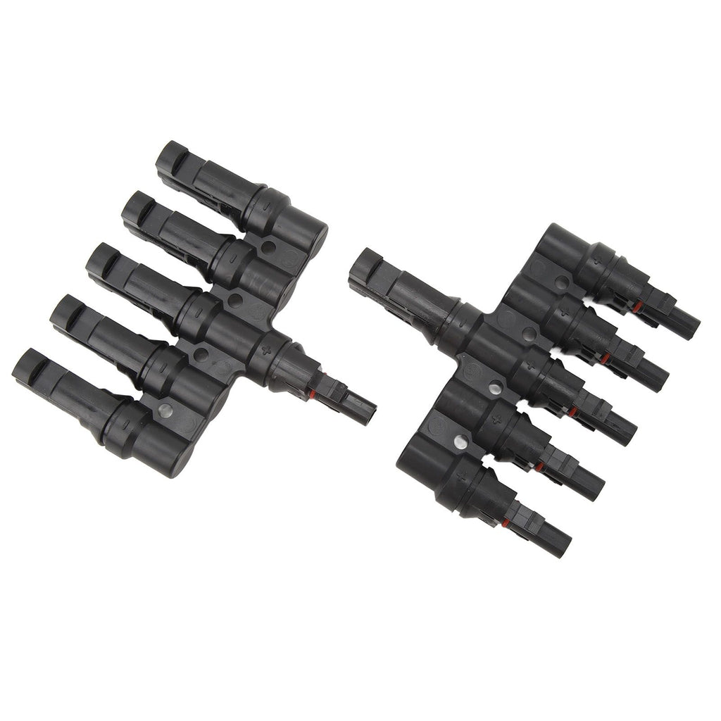 Solar T Branch Connector 1 to 5 PPO IP67 Waterproof Female Male Safety Protection Solar Panel Power Accessory