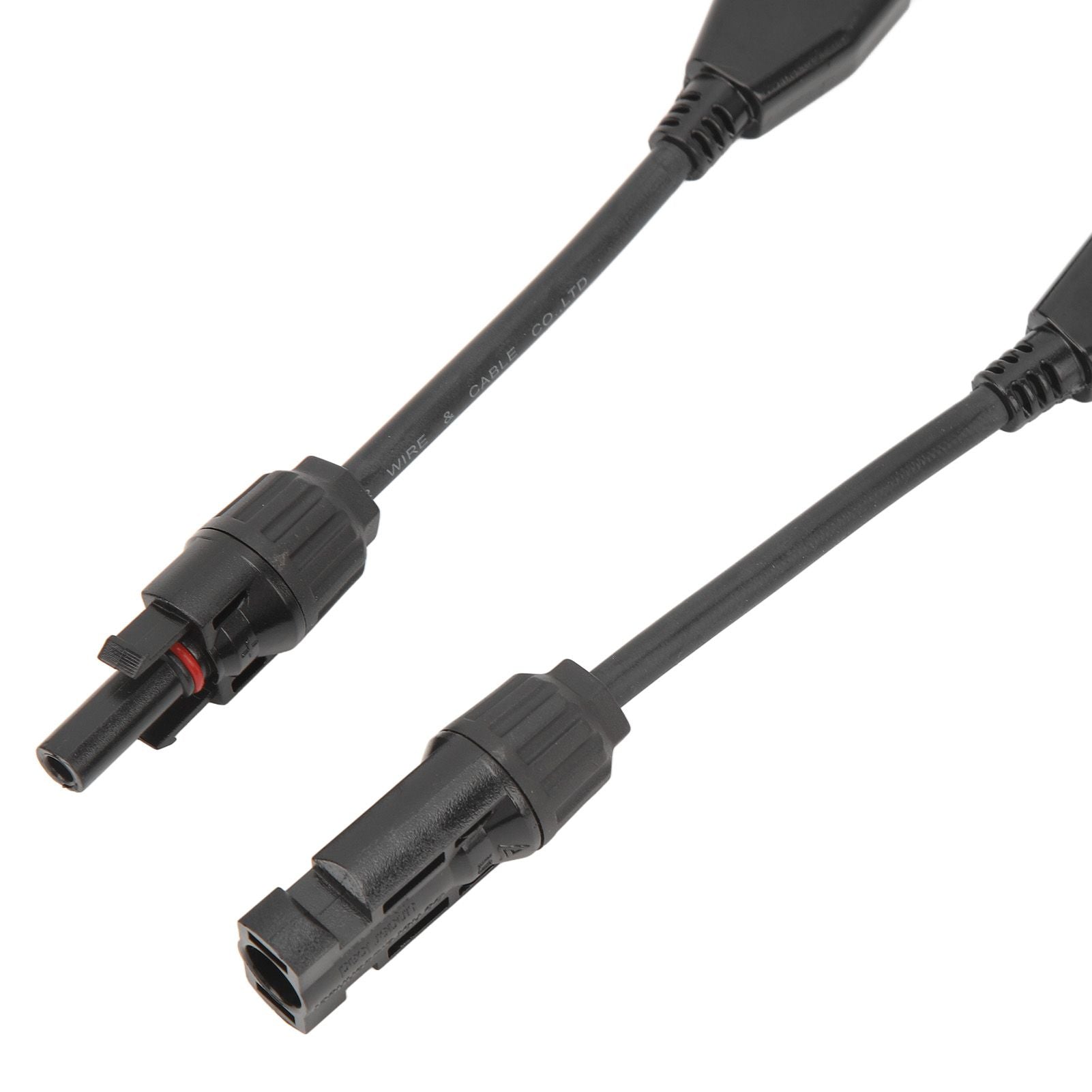 1 Pair Solar Panel Y Branch Parallel Cable 2 to 1 Solar Connectors Y Branch Parallel Adapter Cable Wire Plug Tool Kit MFF FMM 30CM 0.98FT