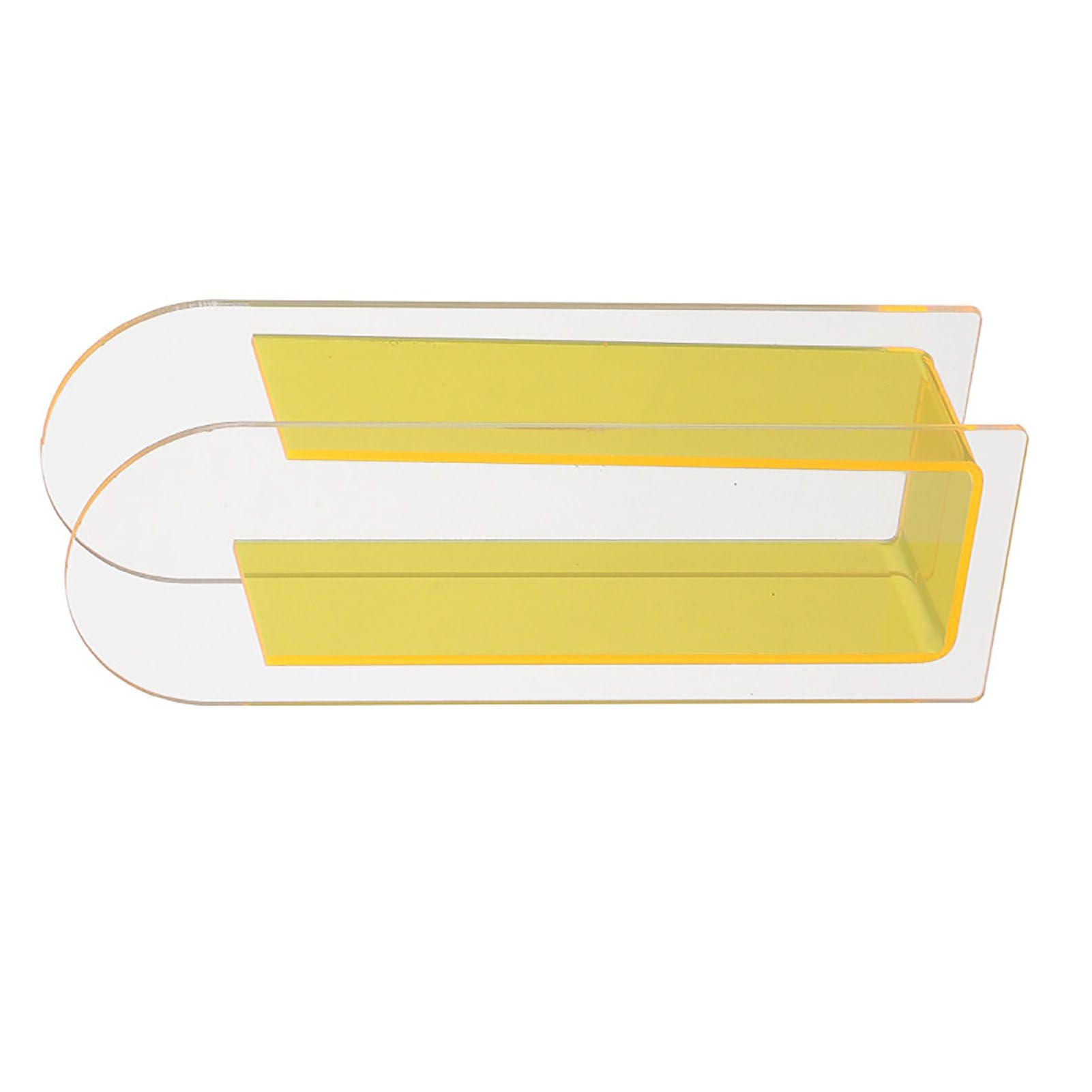 Modern Acrylic Clear Vase Colorful Acrylic Flower Vase for Wedding Party Home Table Decor Semi Colorful Lemon Yellow
