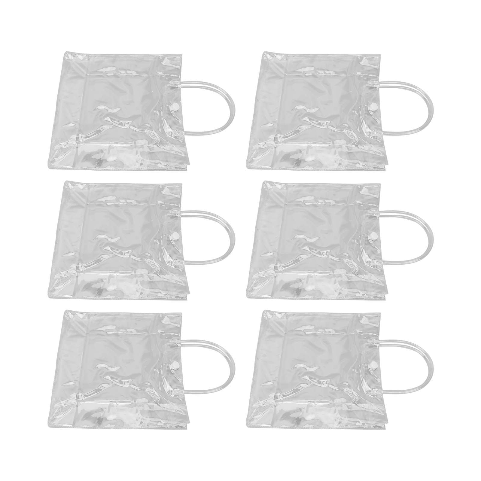 20pcs Transparent Gift Bags Large Capacity Simple Multifunctional 20cmx20cmx8cm PVC Goodie Wrap Bags for Flower Candy