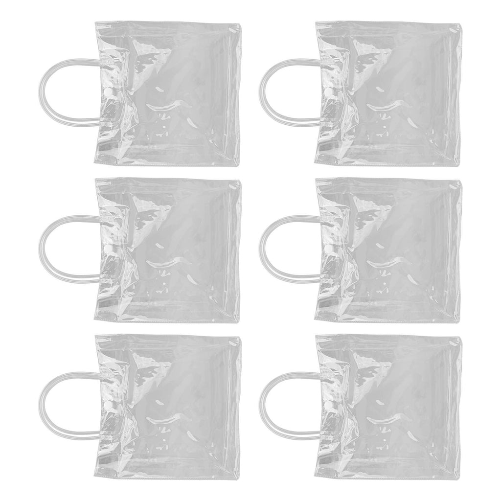 20pcs Transparent Gift Bags Large Capacity Simple Multifunctional 20cmx20cmx8cm PVC Goodie Wrap Bags for Flower Candy
