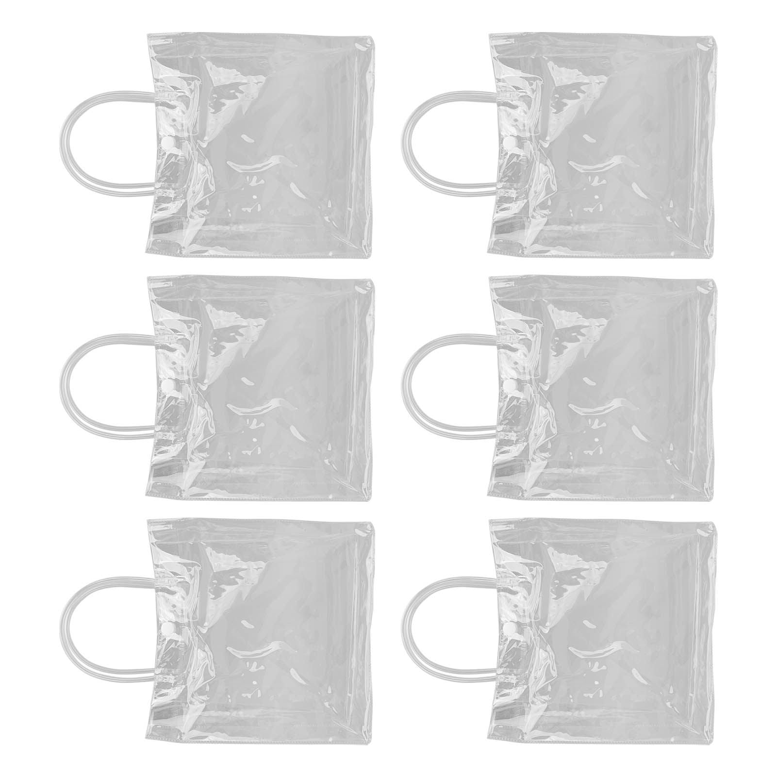 20pcs Transparent Gift Bags Large Capacity Simple Multifunctional 20cmx20cmx8cm PVC Goodie Wrap Bags for Flower Candy