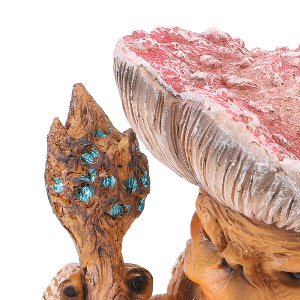 Fairy Mushroom Monster Resin Gothic Style Exquisite Vividly Detailed Outdoor Garden Statue for Lawn Yard Balcony A