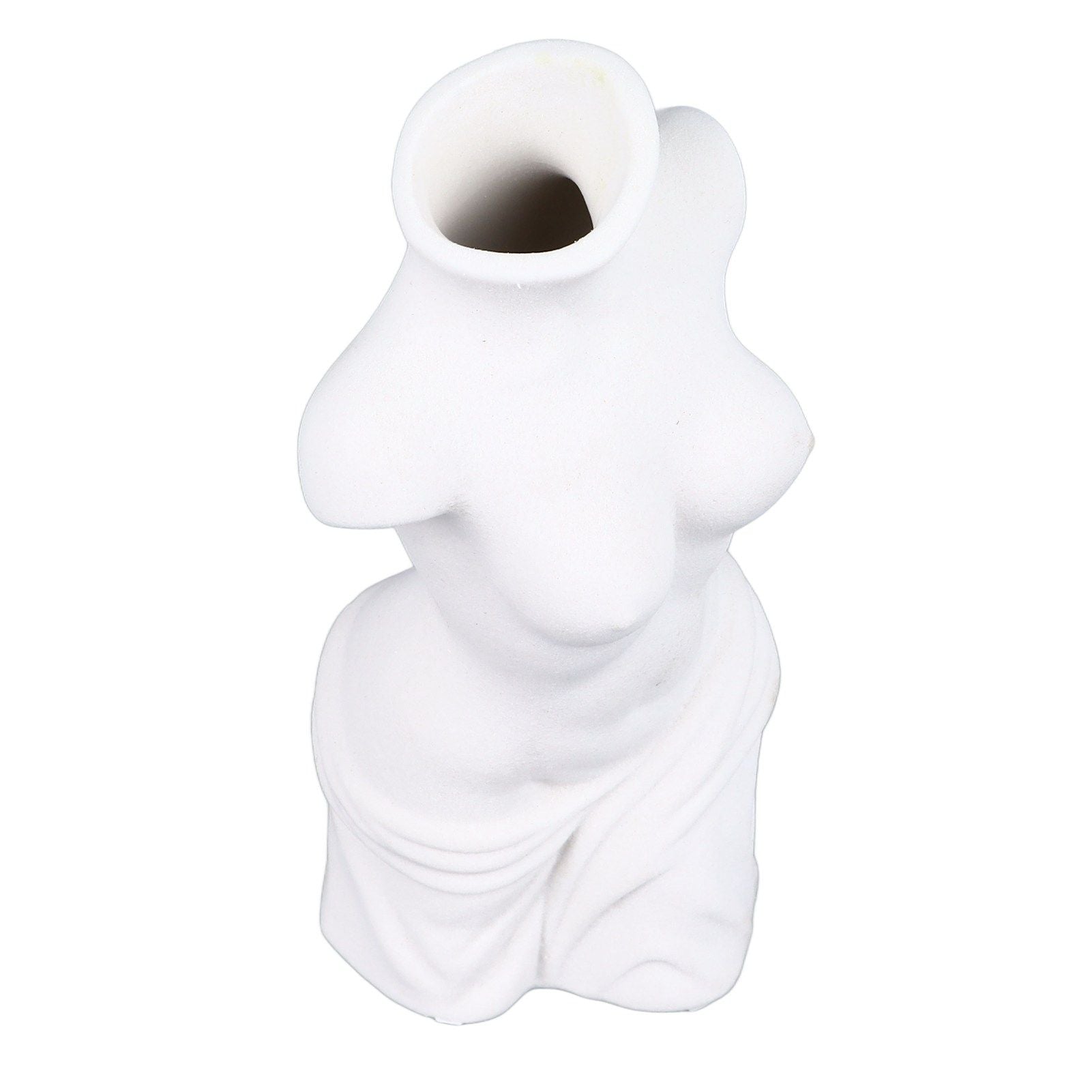 Female Body Vase White Ceramic Creative Feminine Curve Vases for Home Living Room Guesthouse Decoration