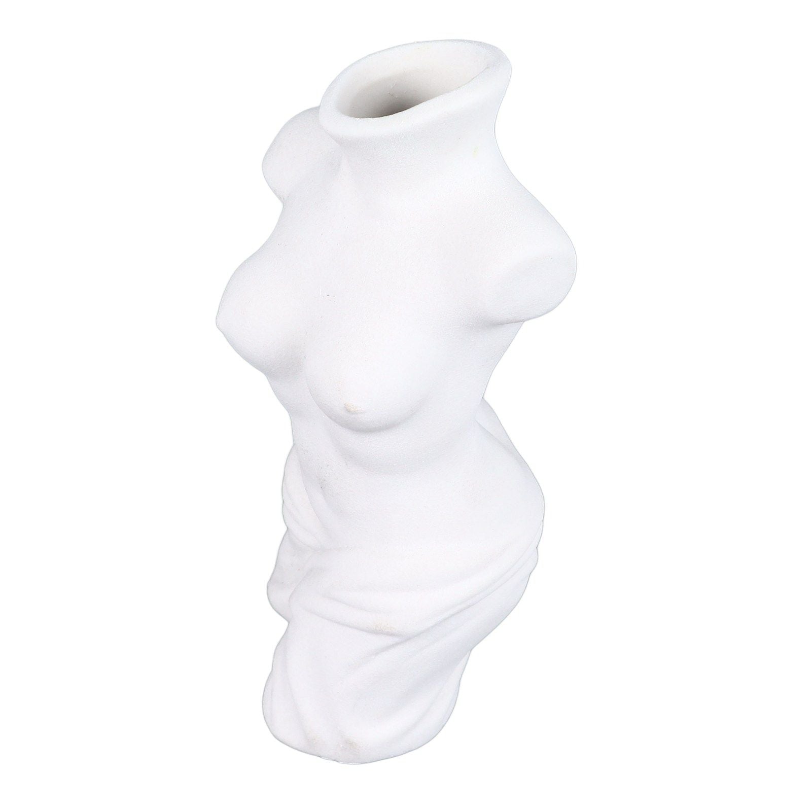 Female Body Vase White Ceramic Creative Feminine Curve Vases for Home Living Room Guesthouse Decoration