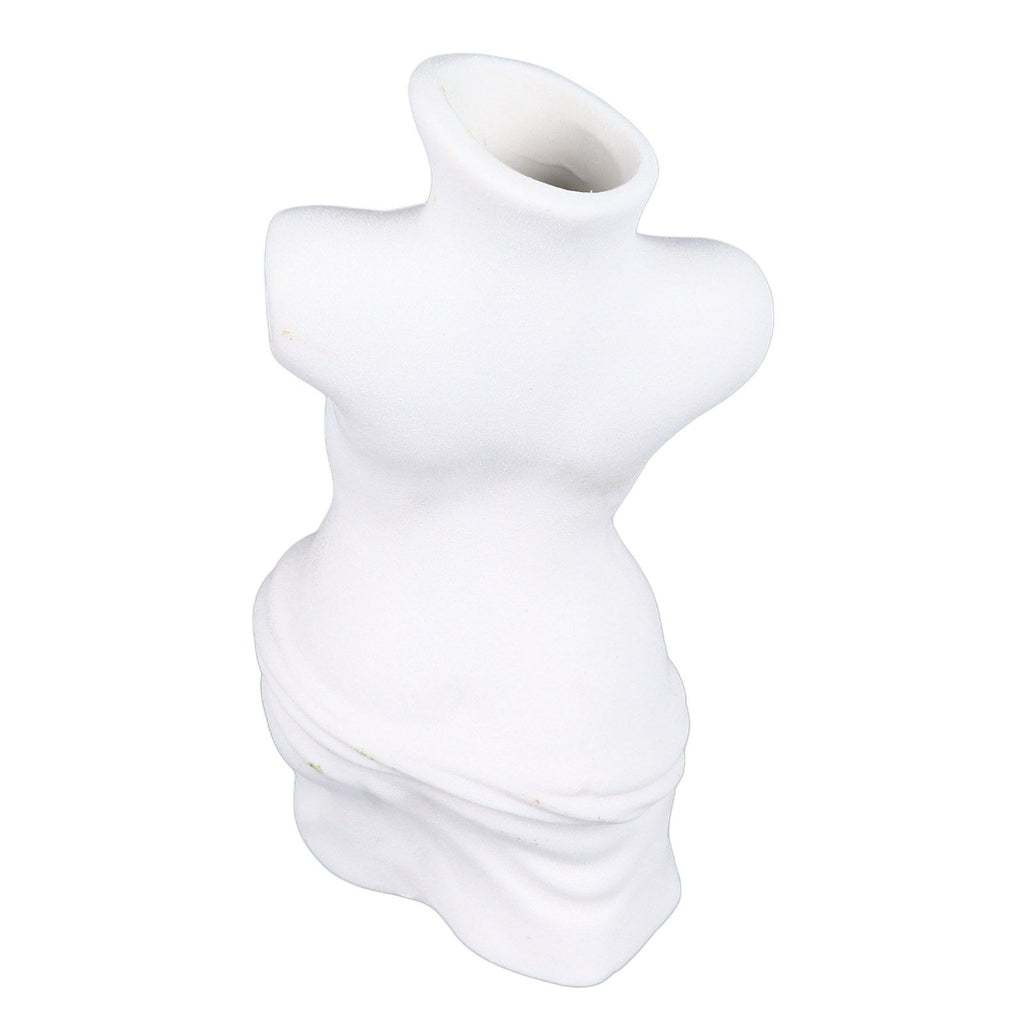 Female Body Vase White Ceramic Creative Feminine Curve Vases for Home Living Room Guesthouse Decoration