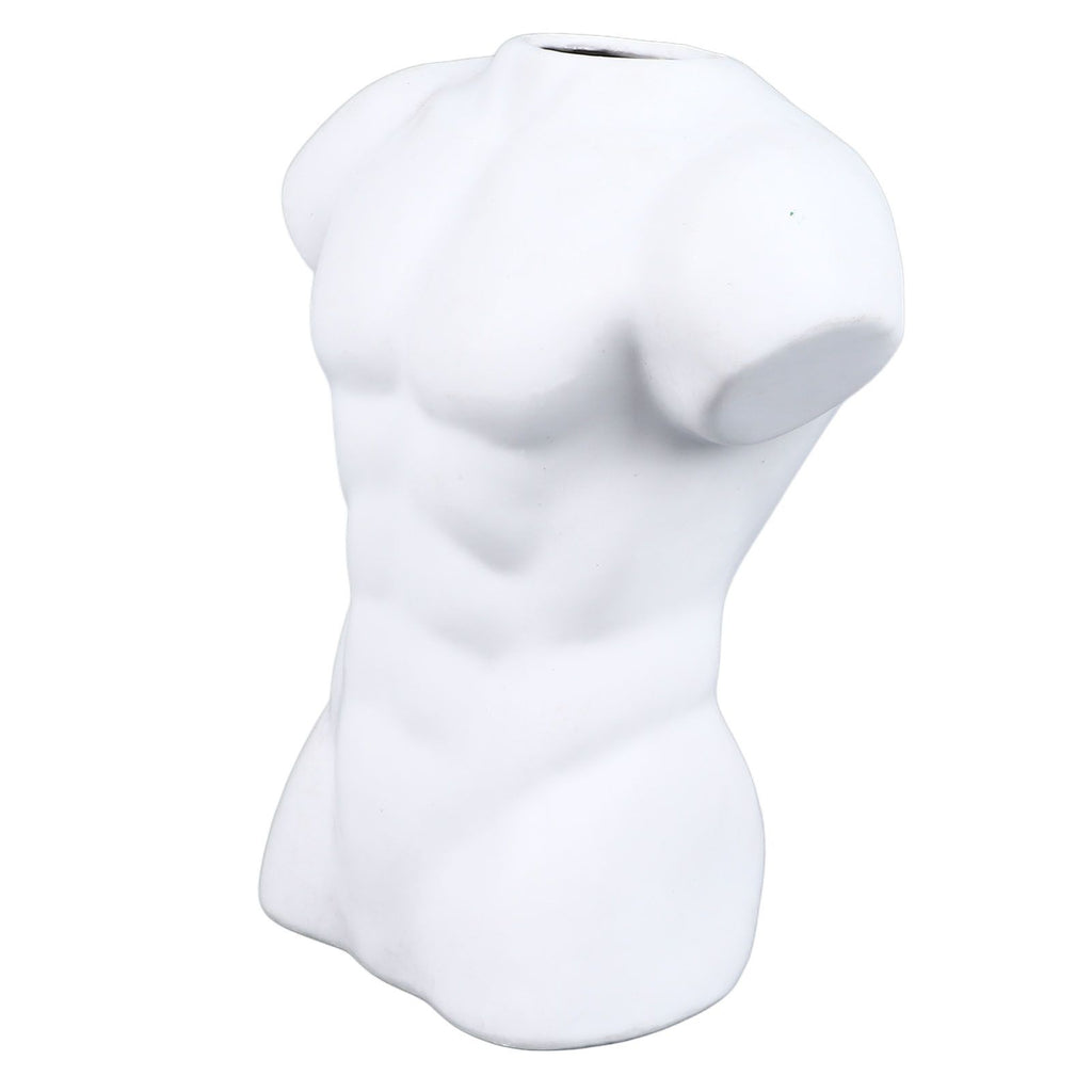 Men Body Vase Pottery Flower Vase Polished Compact Versatile Decor for Home Desk Office Living Room