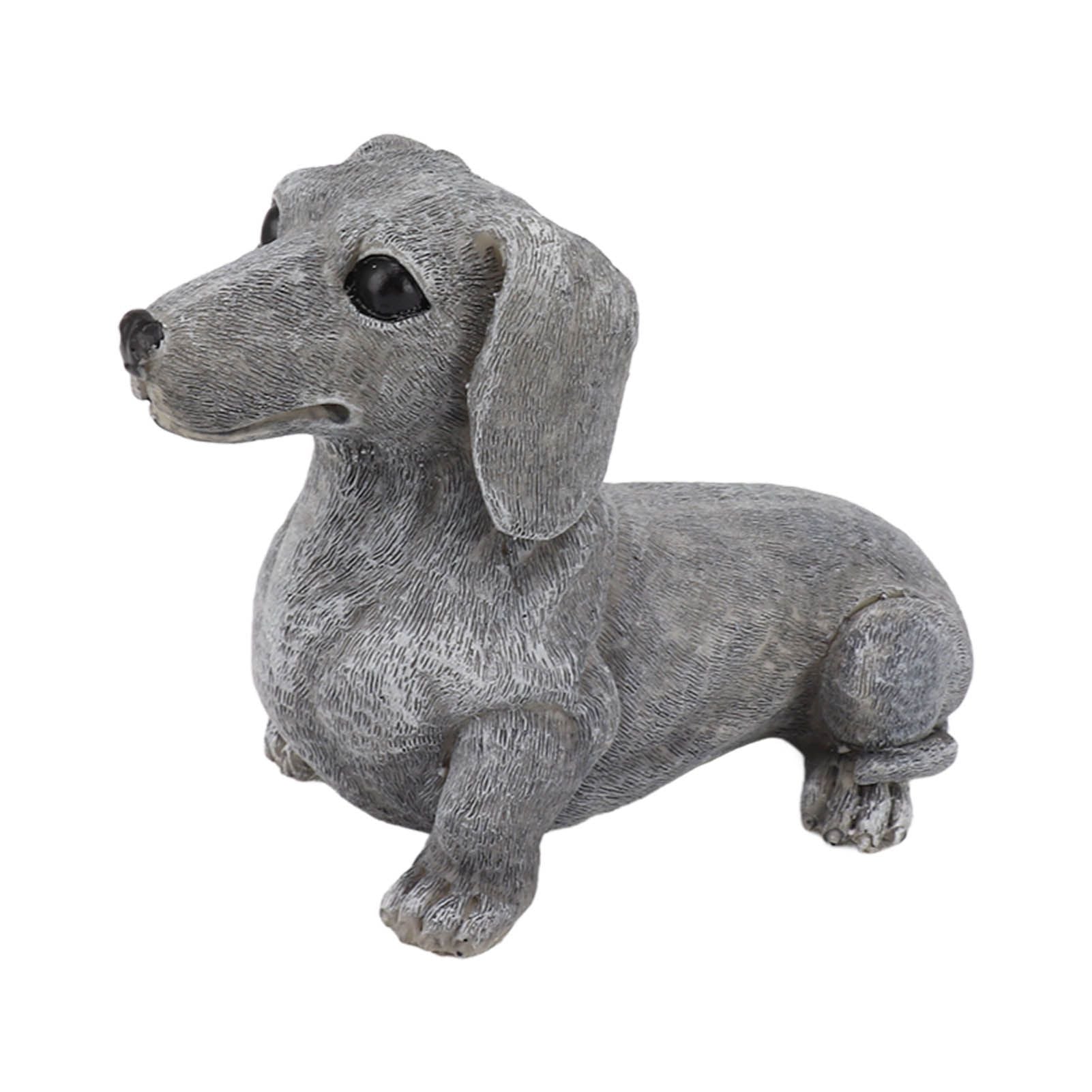 Dachshund Figurine Resin Dachshund Sculpture Outdoor Statue Ornament Dog Lover Gift For Garden Patio Lawn Courtyard Home Desktop Decoration