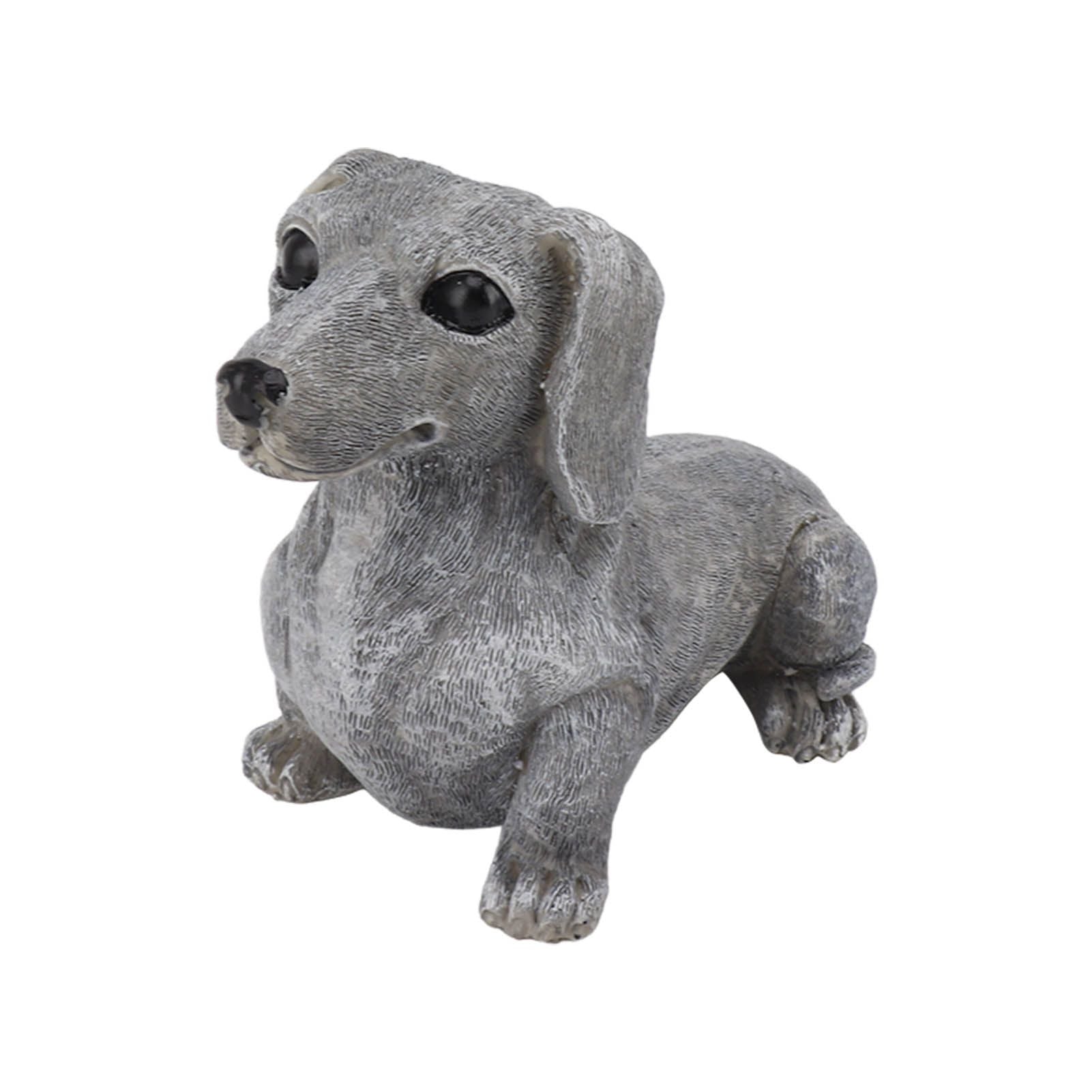 Dachshund Figurine Resin Dachshund Sculpture Outdoor Statue Ornament Dog Lover Gift For Garden Patio Lawn Courtyard Home Desktop Decoration
