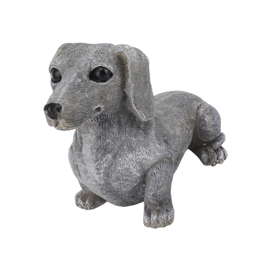 Dachshund Figurine Resin Dachshund Sculpture Outdoor Statue Ornament Dog Lover Gift For Garden Patio Lawn Courtyard Home Desktop Decoration