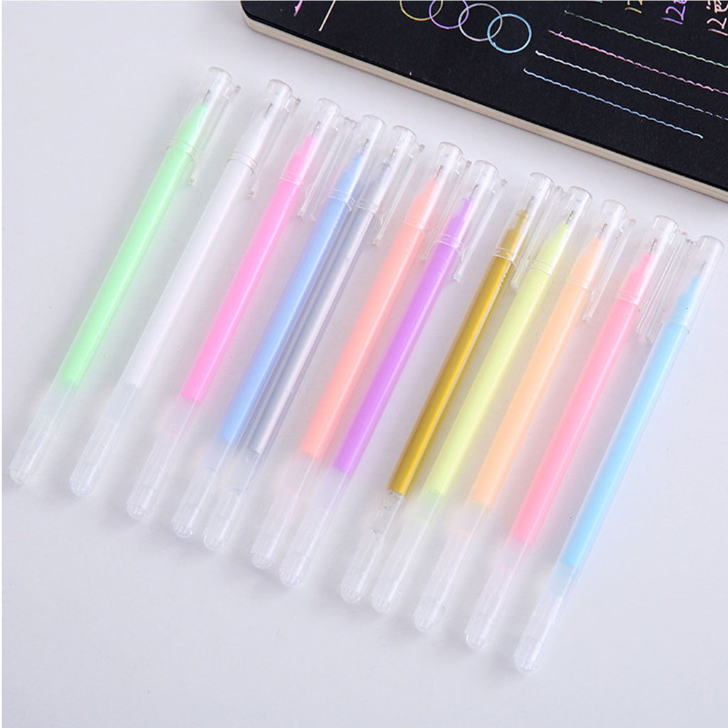2pcs Highlighters Set Marker Pens Suitable for Journaling Highlighting Underlining Taking Notes Pink