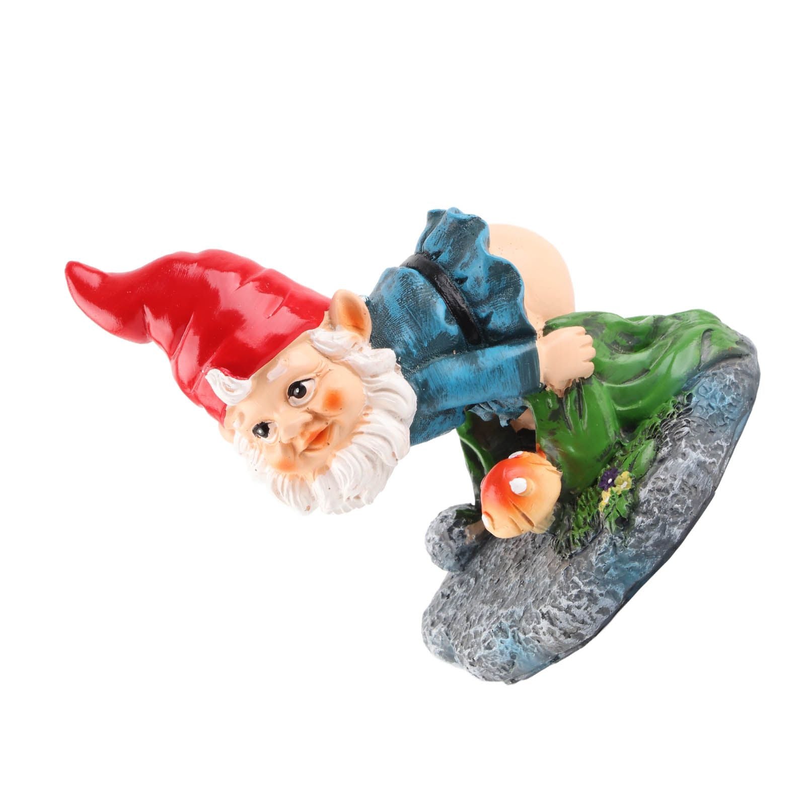 Dwarf Decorative Ornaments Durable Resin Decor Cute Gnome Figure Decorations for Home Outside Yard Decor