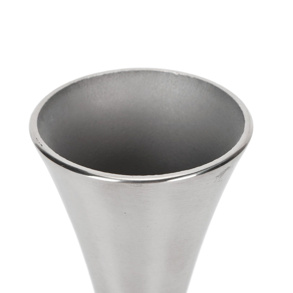 Stainless Steel Vase Innovative Elegant Modern Style Round Mouth Metal Flower Vase for Living Room Table