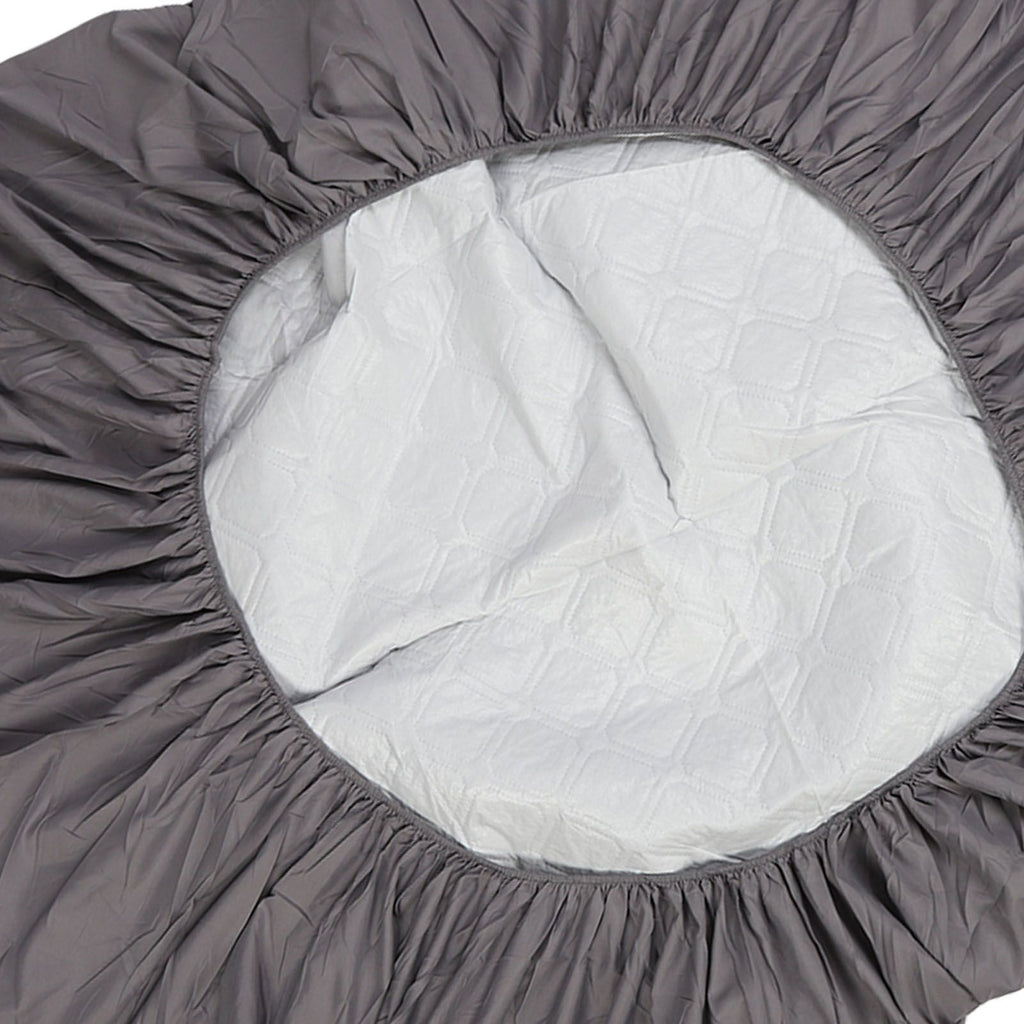 Mattress Cover Waterproof Dustproof Skin Friendly Cotton Insert Design Bed Fitted Sheet Protector for Children Elderly People Bedding Products Gray 135x190cm / 53.1x74.8in 45cm / 17.7in