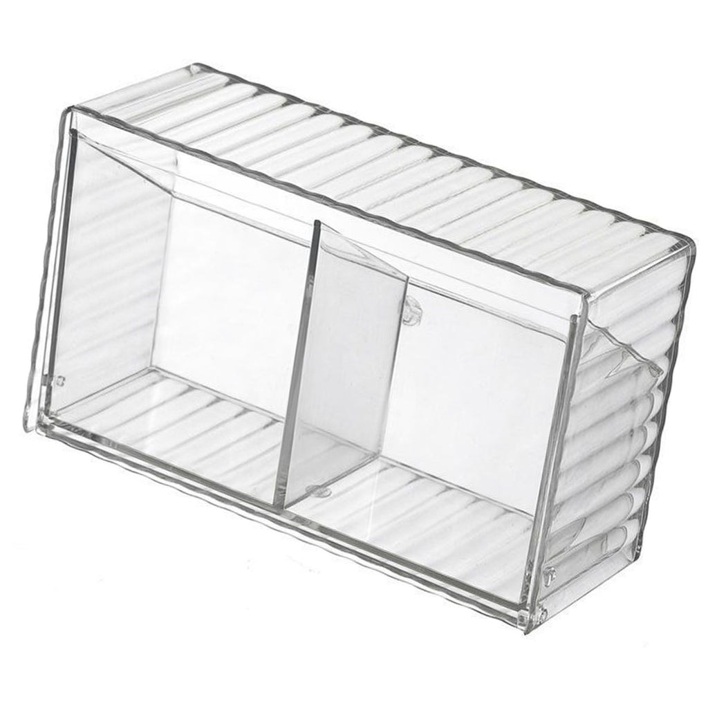 Cosmetics Wall Mounted Storage Box Non Punching Plastic 2 Compartment Holder Bathroom Supplies